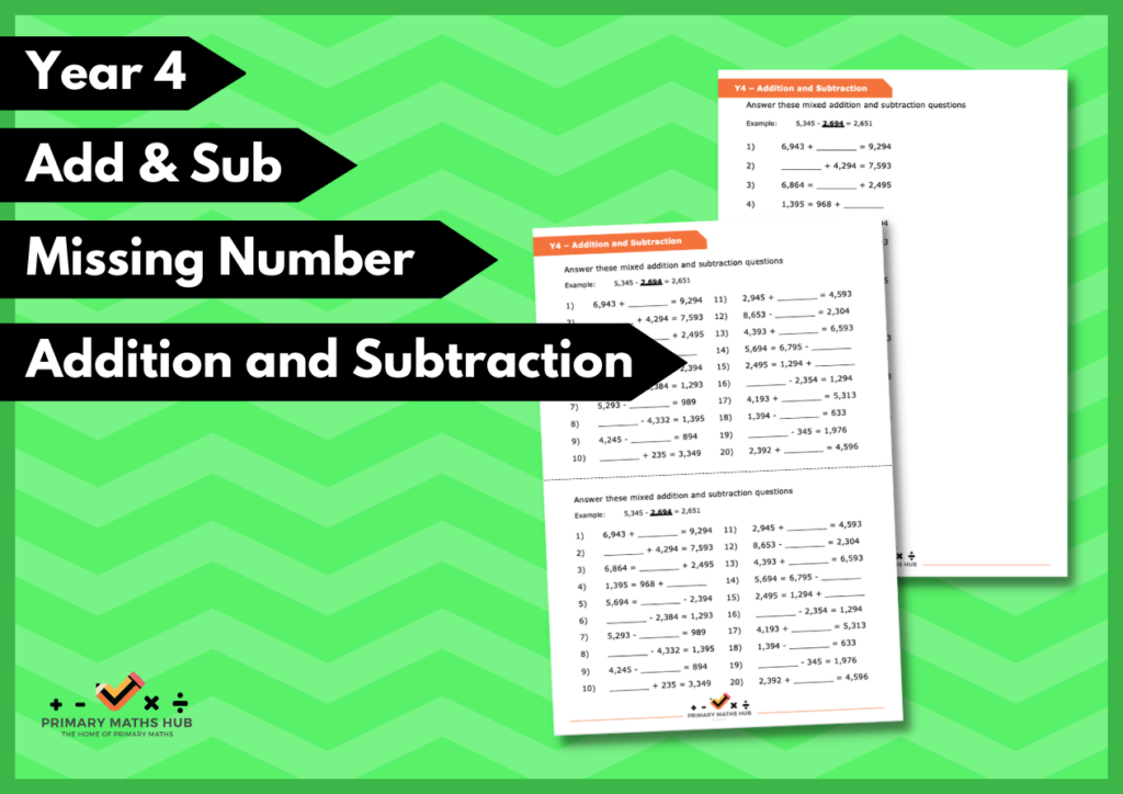 year 4 problem solving addition