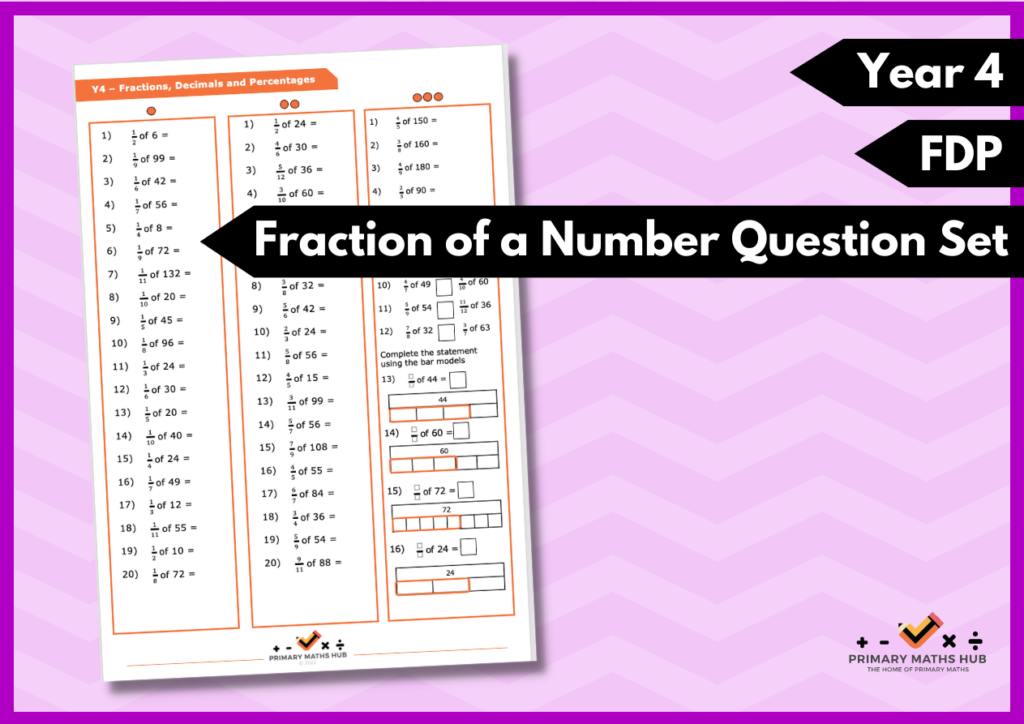 reasoning and problem solving fractions year 4