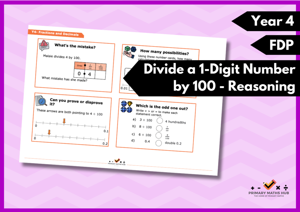 fractions and decimals problem solving year 4